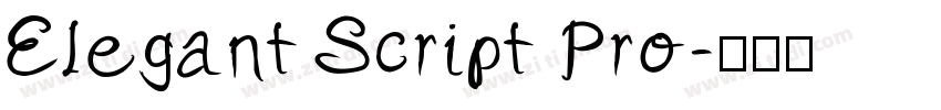Elegant Script Pro字体转换